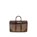 Brunello Cucinelli Brown Calf Leather Bos Taurus Luggage And Travel