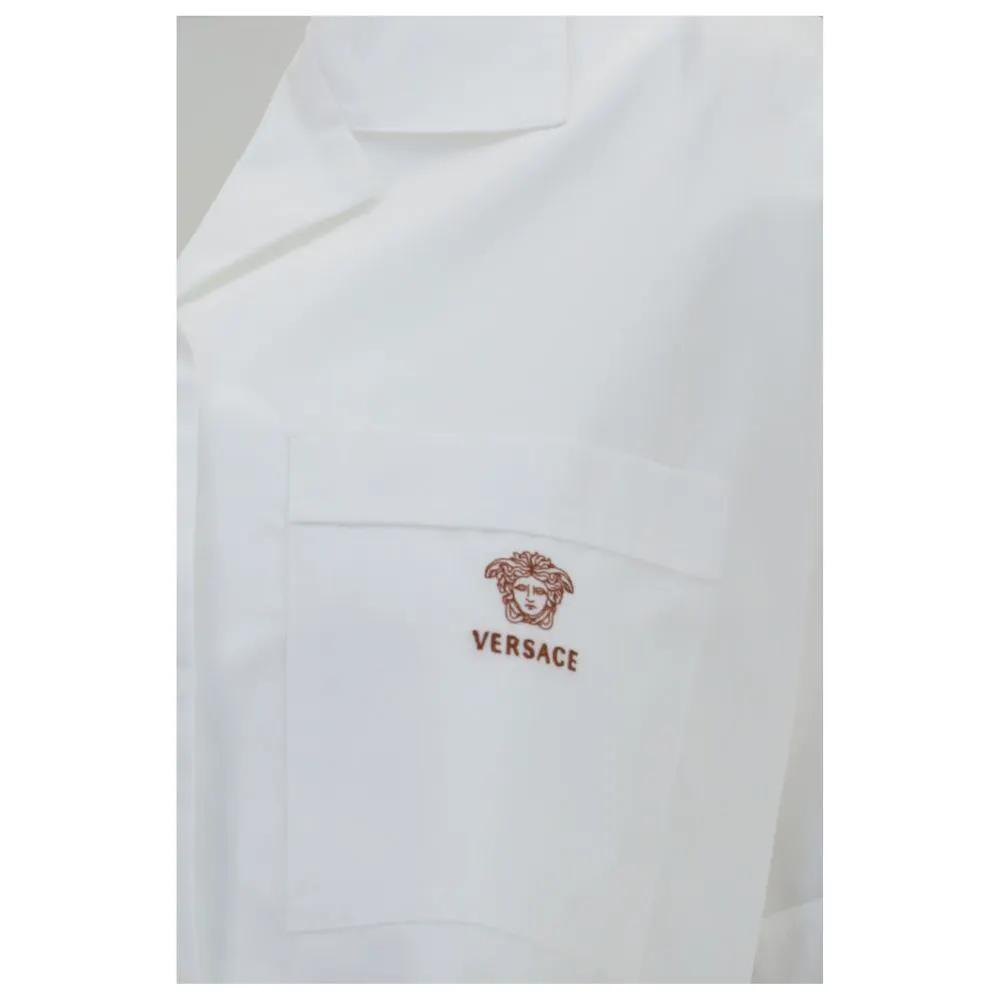 Versace White Cotton Dress Shirt