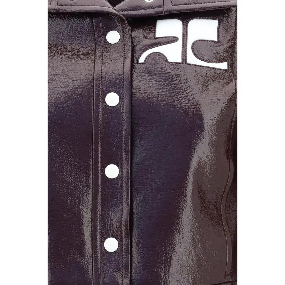Courrèges Bordeaux Cotton Jacket