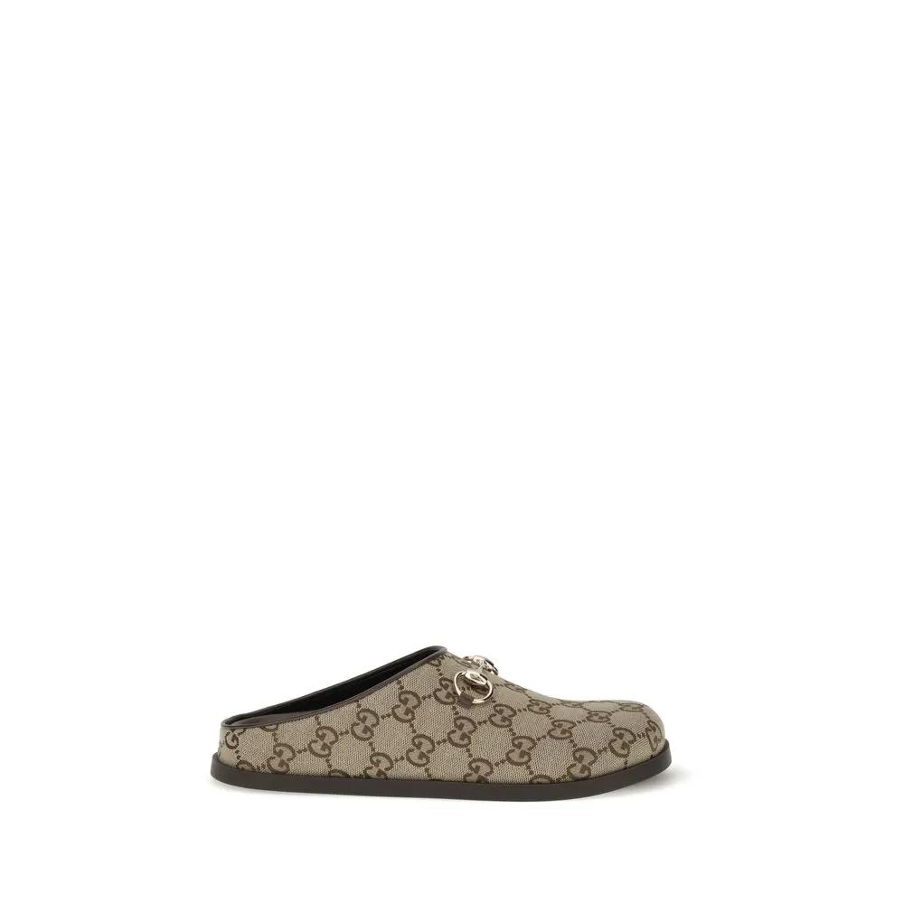 Gucci Beige Rubber Mules
