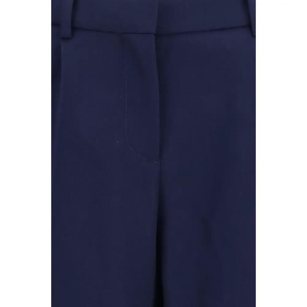 Balenciaga Blue Wool Oves Aries Pants