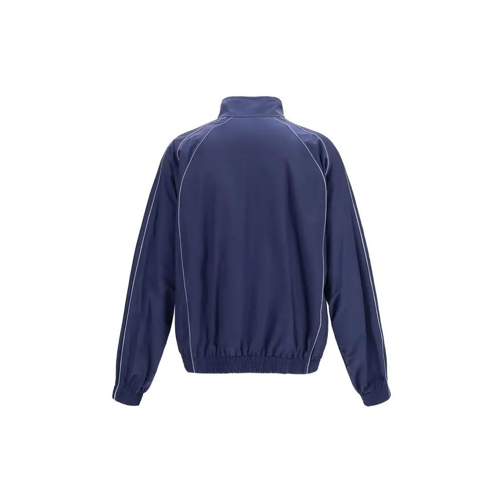 Balenciaga Blue Cotton Shell Jacket