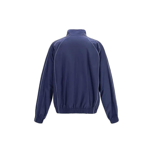 Blouson Balenciaga en coton coquille bleu