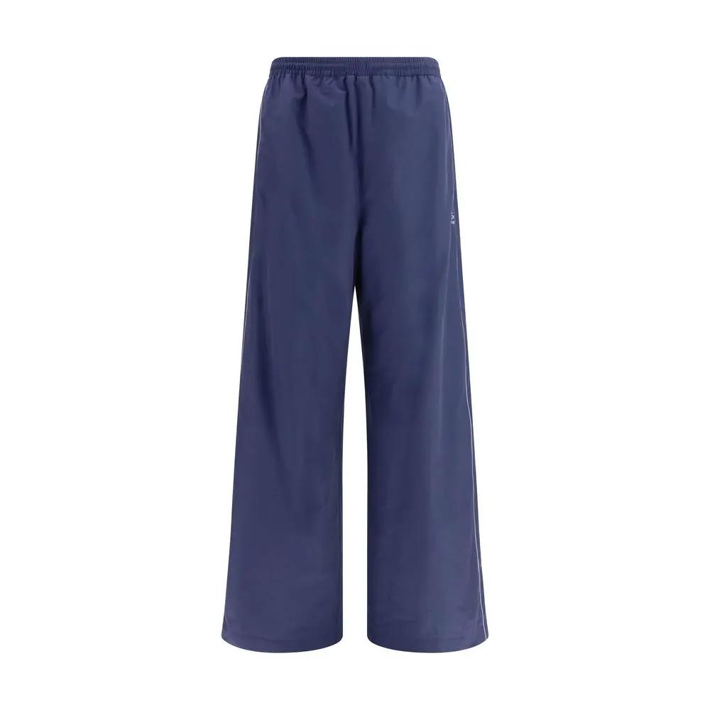 Balenciaga Blue Cotton Athletic Pants
