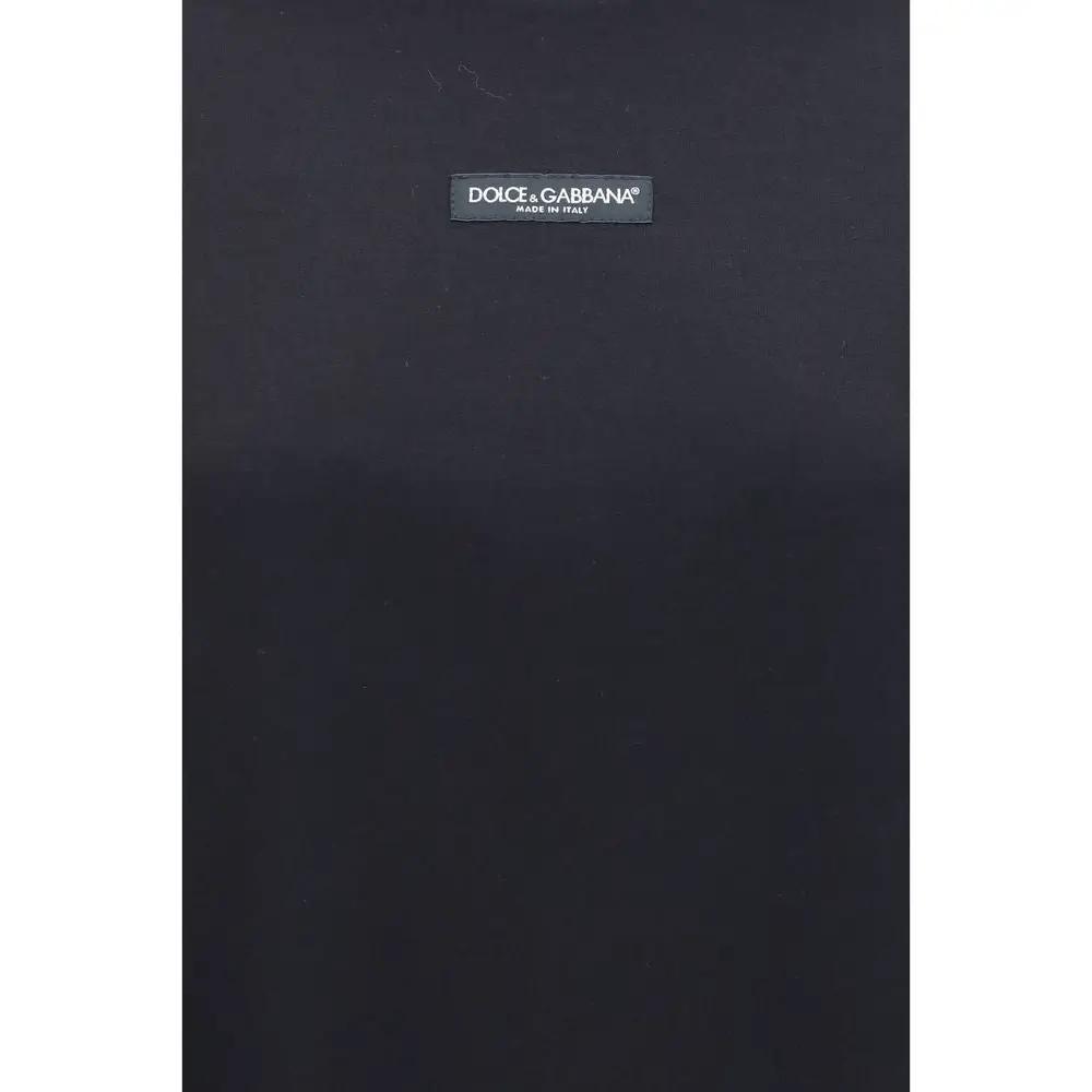 Dolce & Gabbana Black Cotton T-Shirt