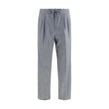 Brunello Cucinelli Gray Wool Oves Aries Casual Pants