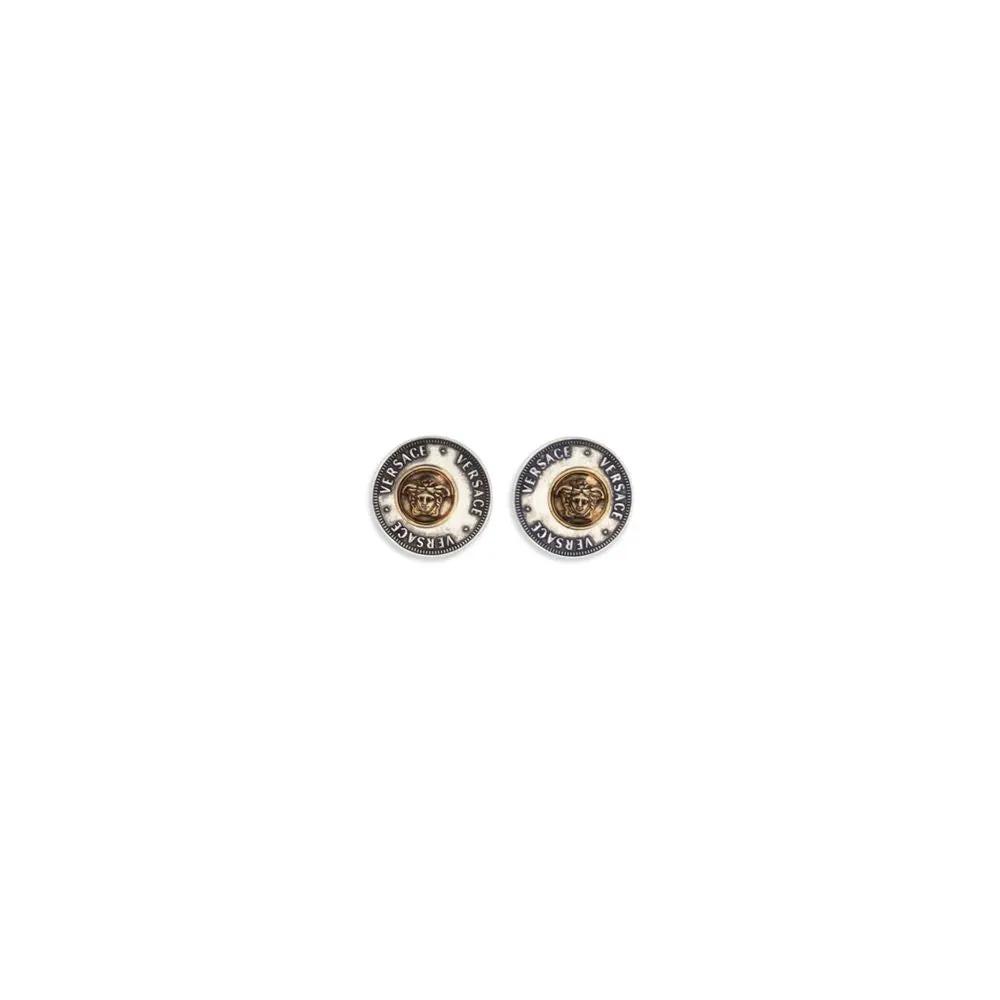 Versace Gray Brass Earrings