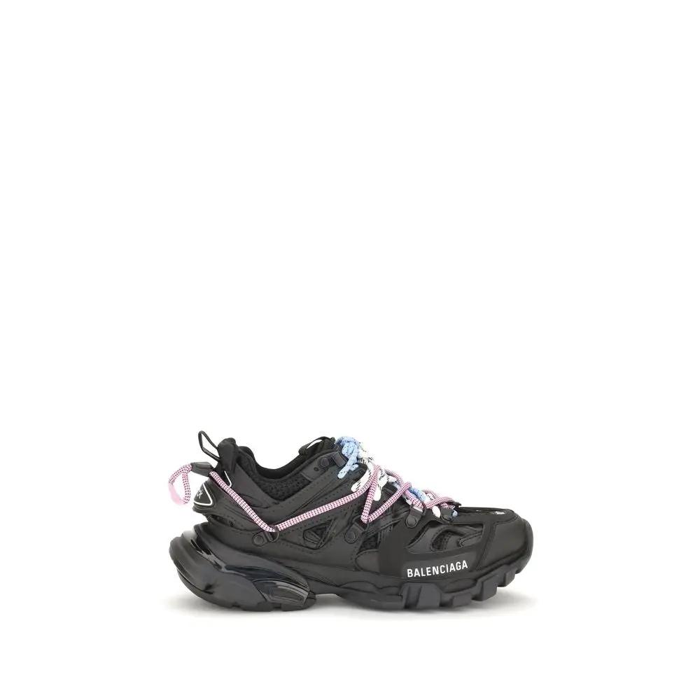 Balenciaga Black Polyester Athletic Sneakers