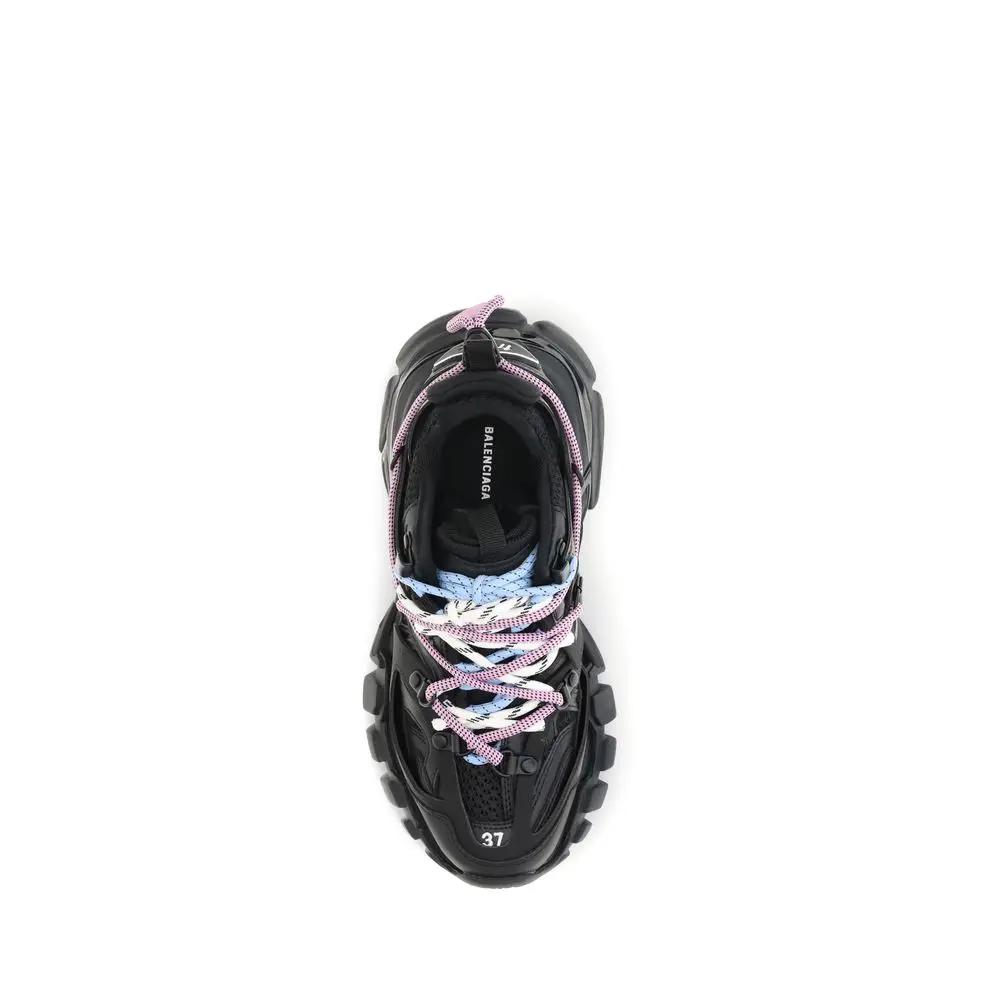 Balenciaga Black Polyester Athletic Sneakers