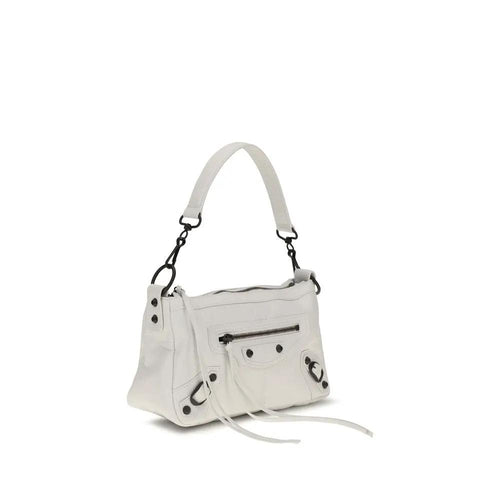 Sac à main Balenciaga en cuir d'agneau blanc