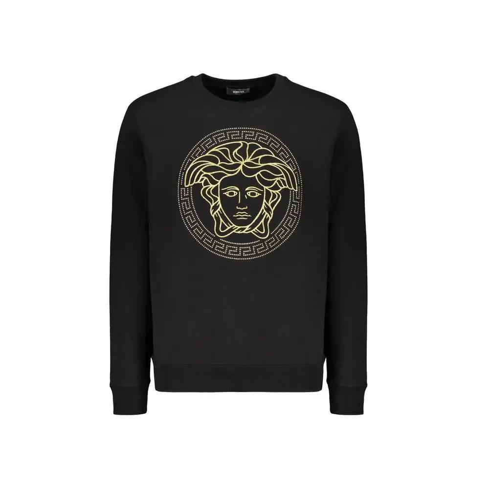Versace Black Cotton Sweatshirt