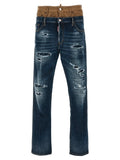 Dsquared² Blue Cotton Skinny Jeans