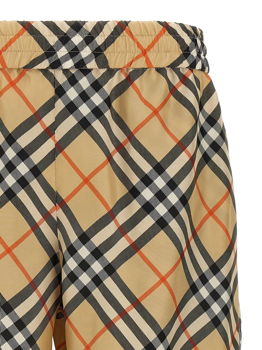 Burberry Beige Satin Bermuda Shorts