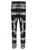 Pantalon décontracté bicolore en soie Dolce & Gabbana