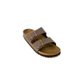 Birkenstock Brown Leather Slippers