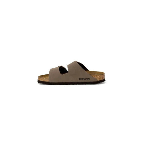 Pantoufles Birkenstock en cuir marron