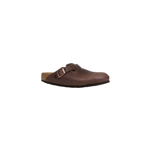 Sabots Birkenstock en cuir marron