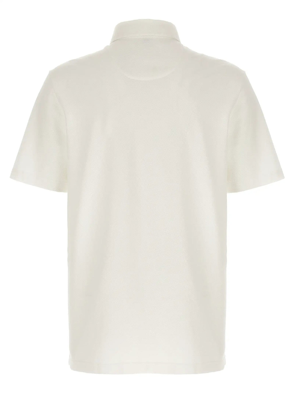 Brioni White Cotton Polo Shirt