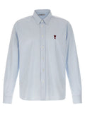Ami Paris Blue Cotton Blouse