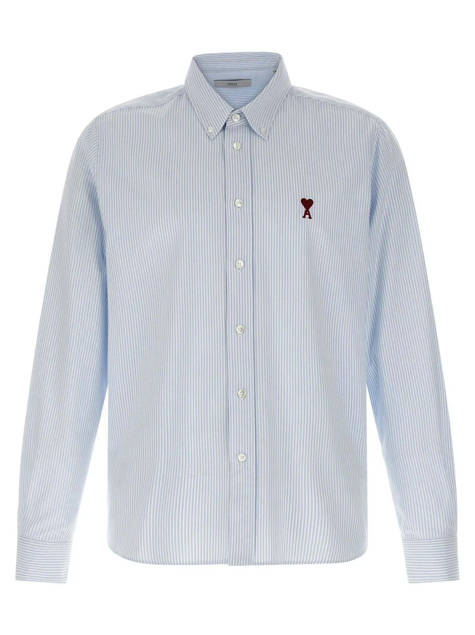 Ami Paris Blue Cotton Blouse
