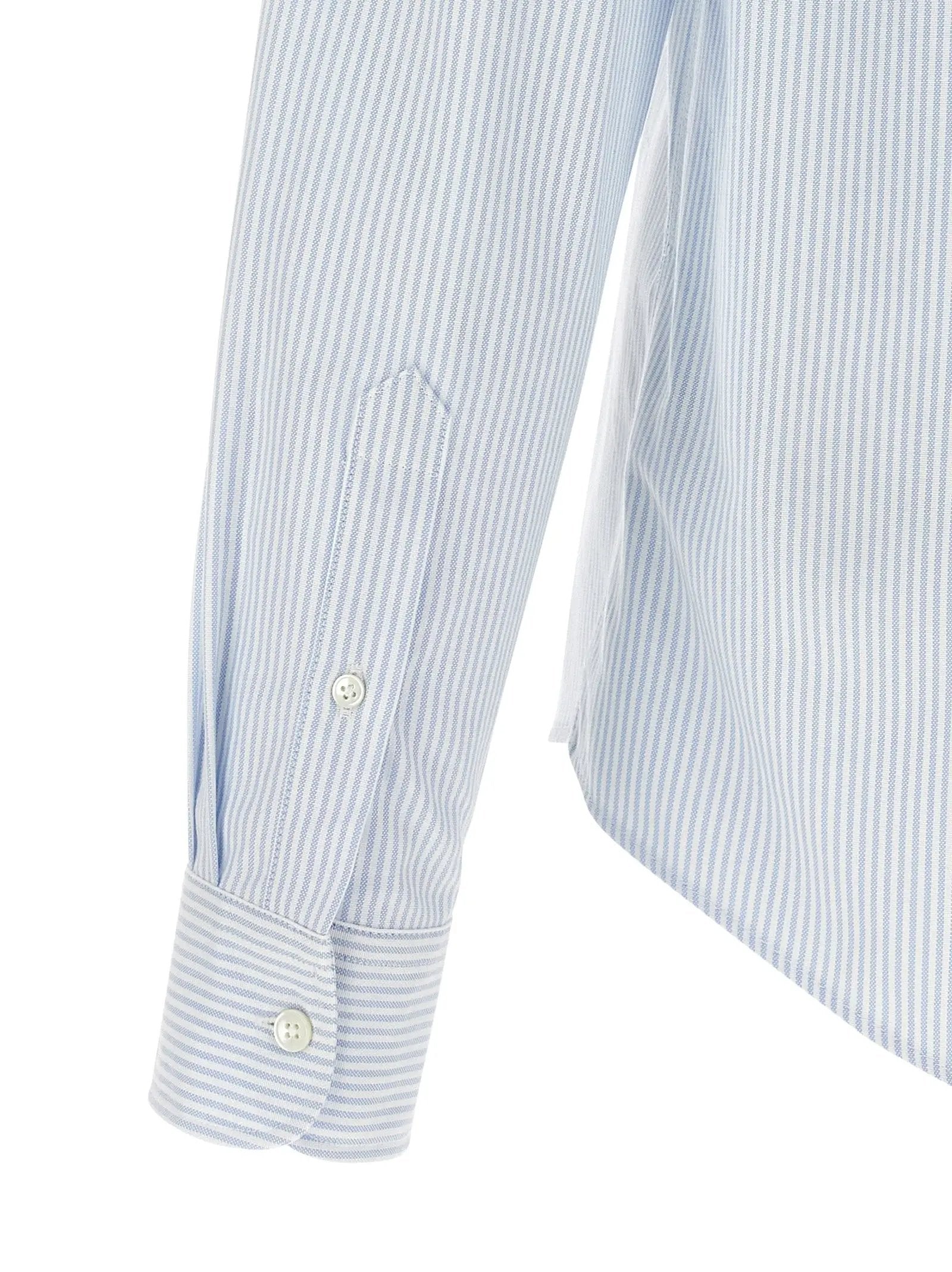 Ami Paris Blue Cotton Blouse