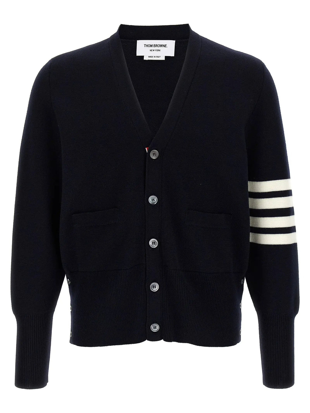 Thom Browne Blue Virgin Wool Cardigan