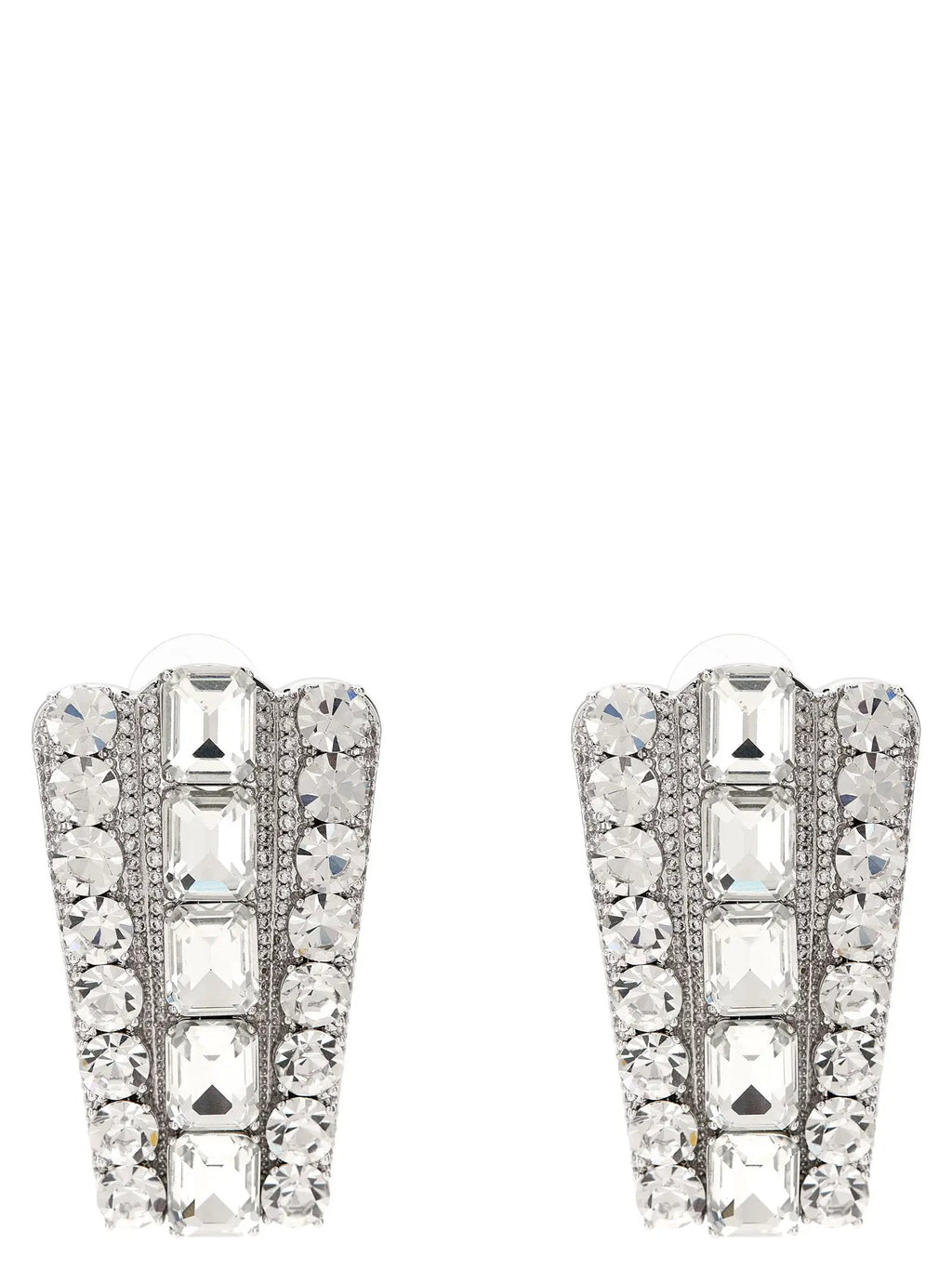 Self-Portrait Silver Cotton Earrings