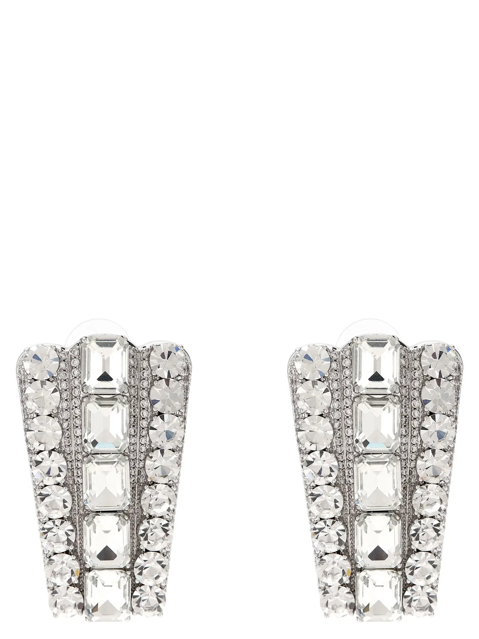 Self-Portrait Silver Cotton Earrings