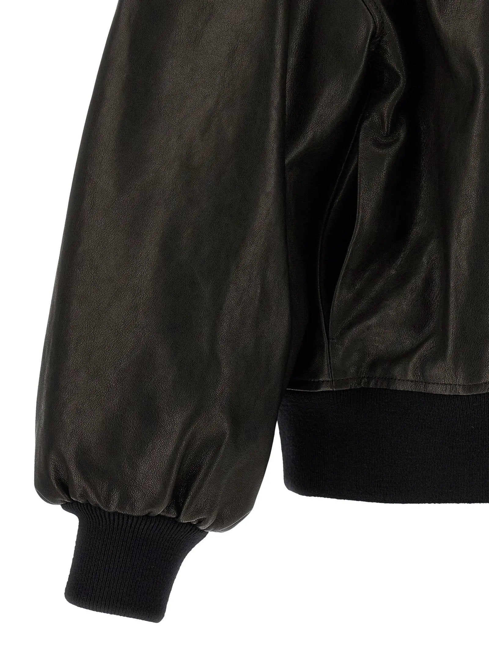 Khaite Black Lamb Leather Leather Jacket