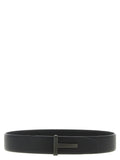 Tom Ford Black Calfskin Belt