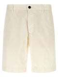 Incotex White Cotton Bermuda Shorts