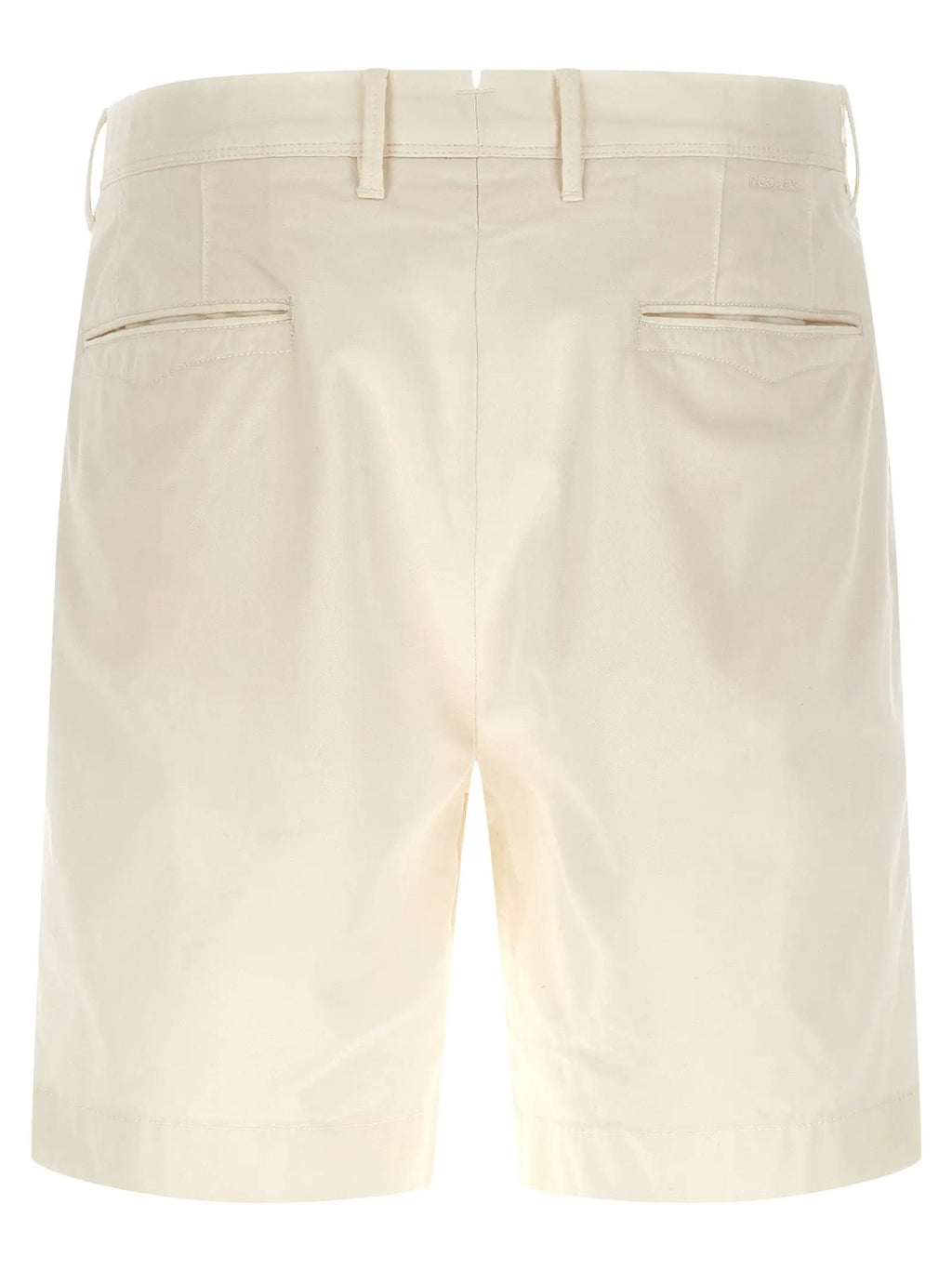 Incotex White Cotton Bermuda Shorts