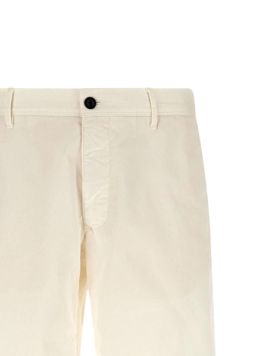 Incotex White Cotton Bermuda Shorts
