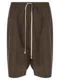 Rick Owens Brown Cotton Bermuda Shorts