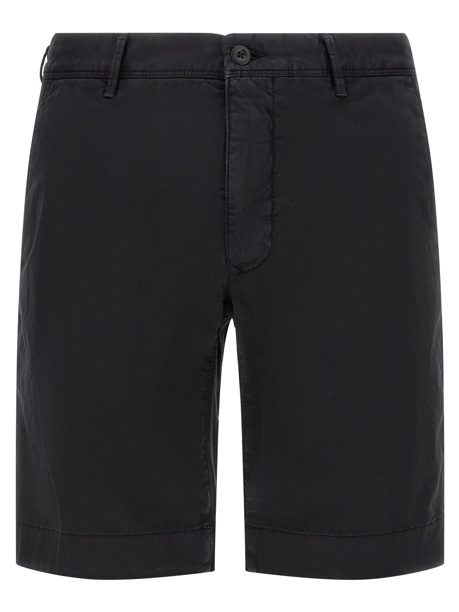 Incotex Blue Cotton Bermuda Shorts
