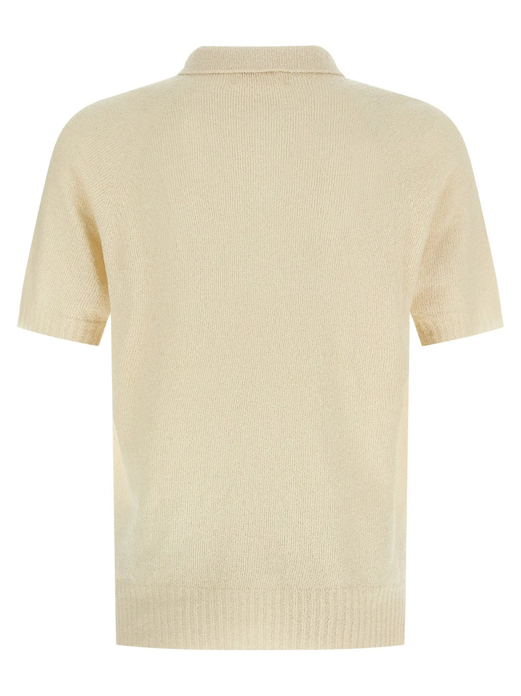 MA'RY'YA Beige Cotton Polo Shirt