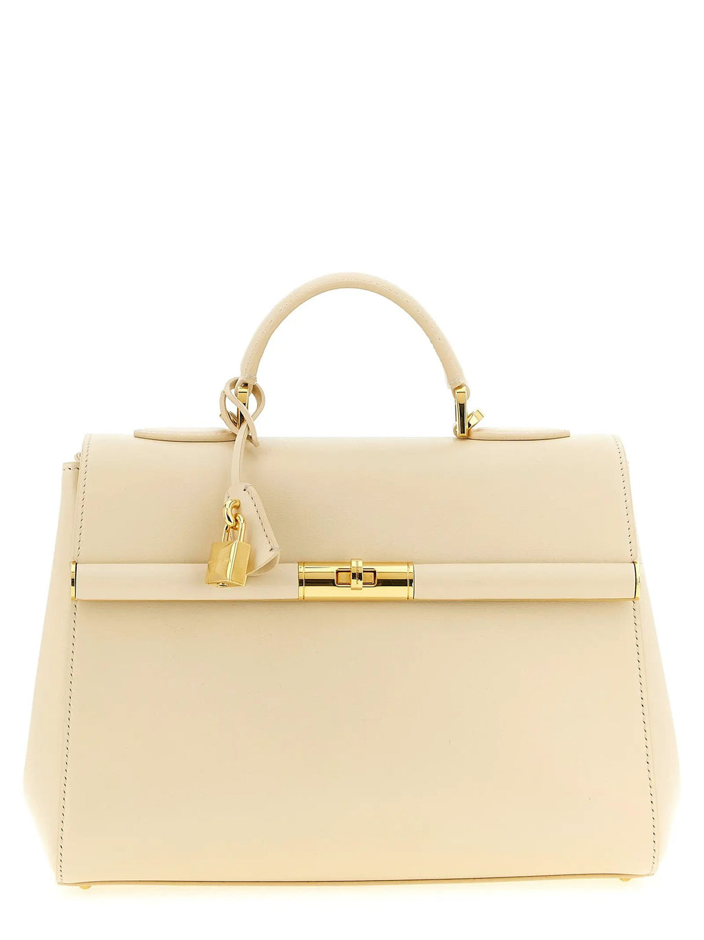 Sac à main Dolce & Gabbana en cuir d'agneau blanc