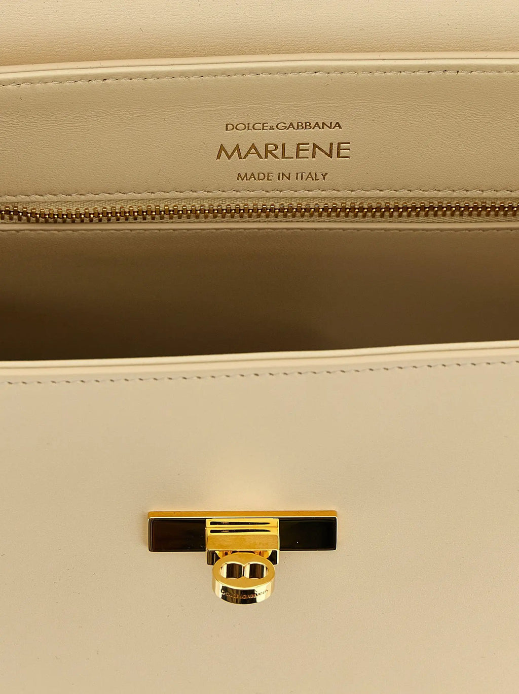 Sac à main Dolce & Gabbana en cuir d'agneau blanc