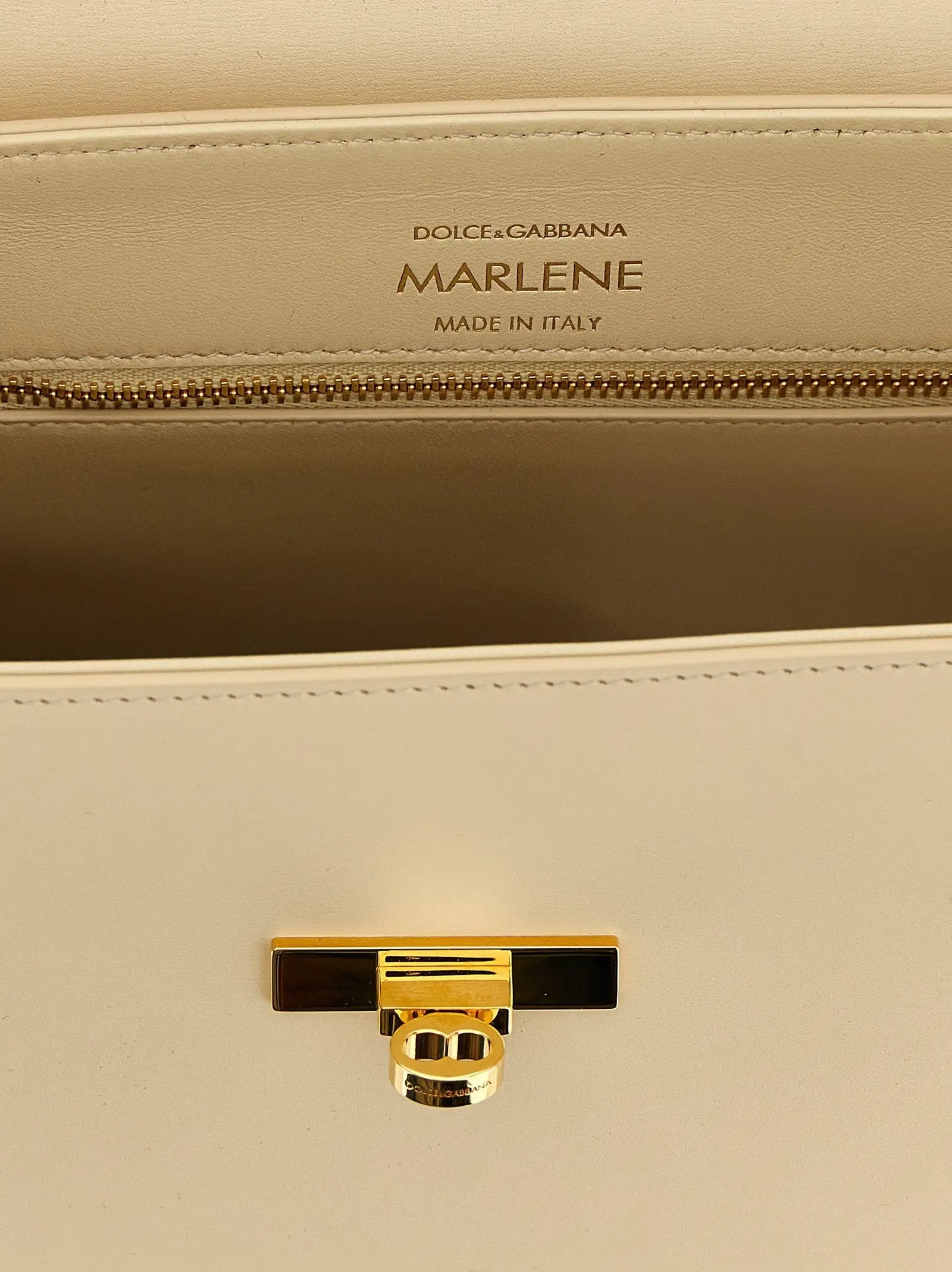 Sac à main Dolce & Gabbana en cuir d'agneau blanc