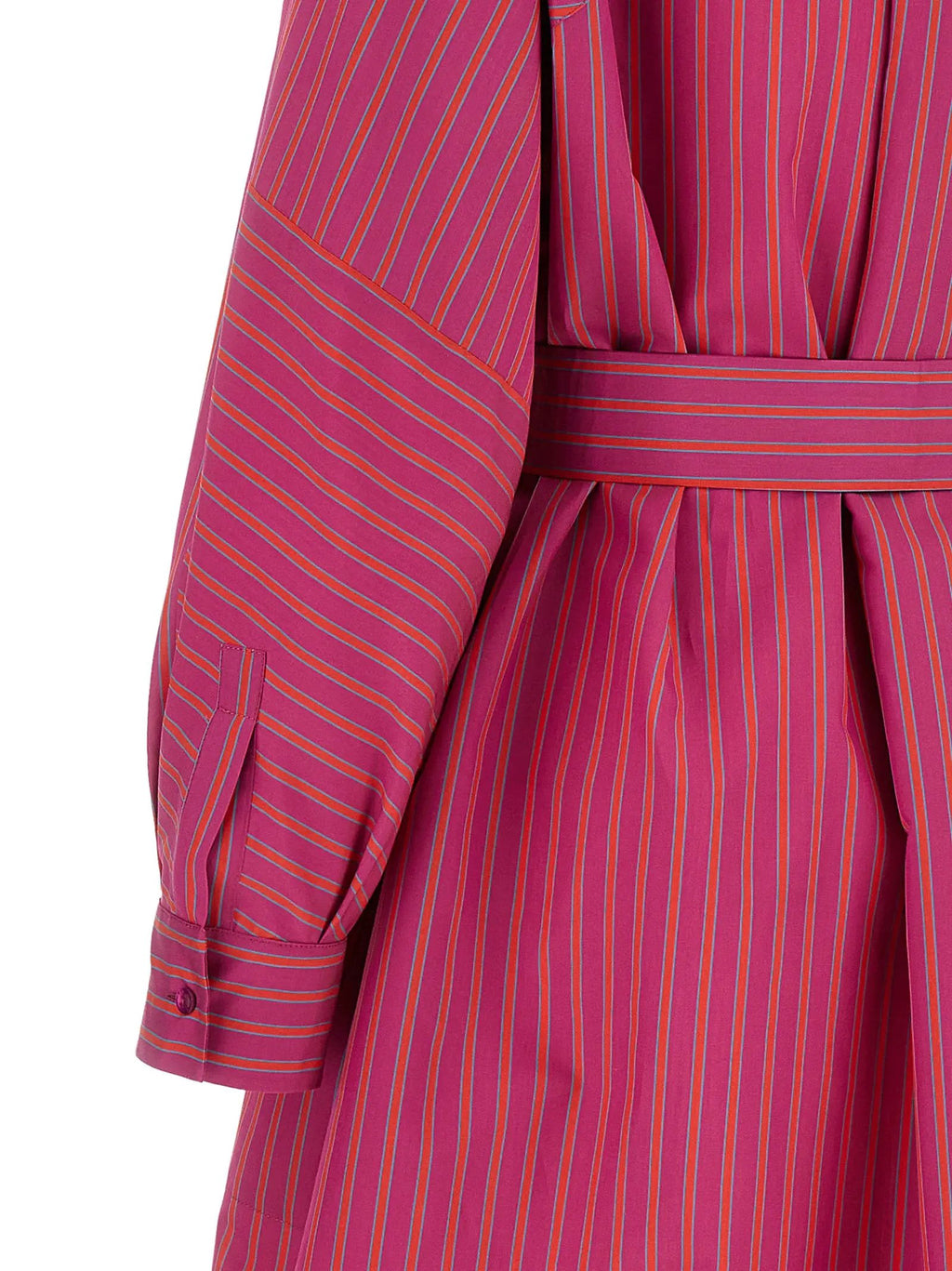 Max Mara Purple Cotton Long Dress