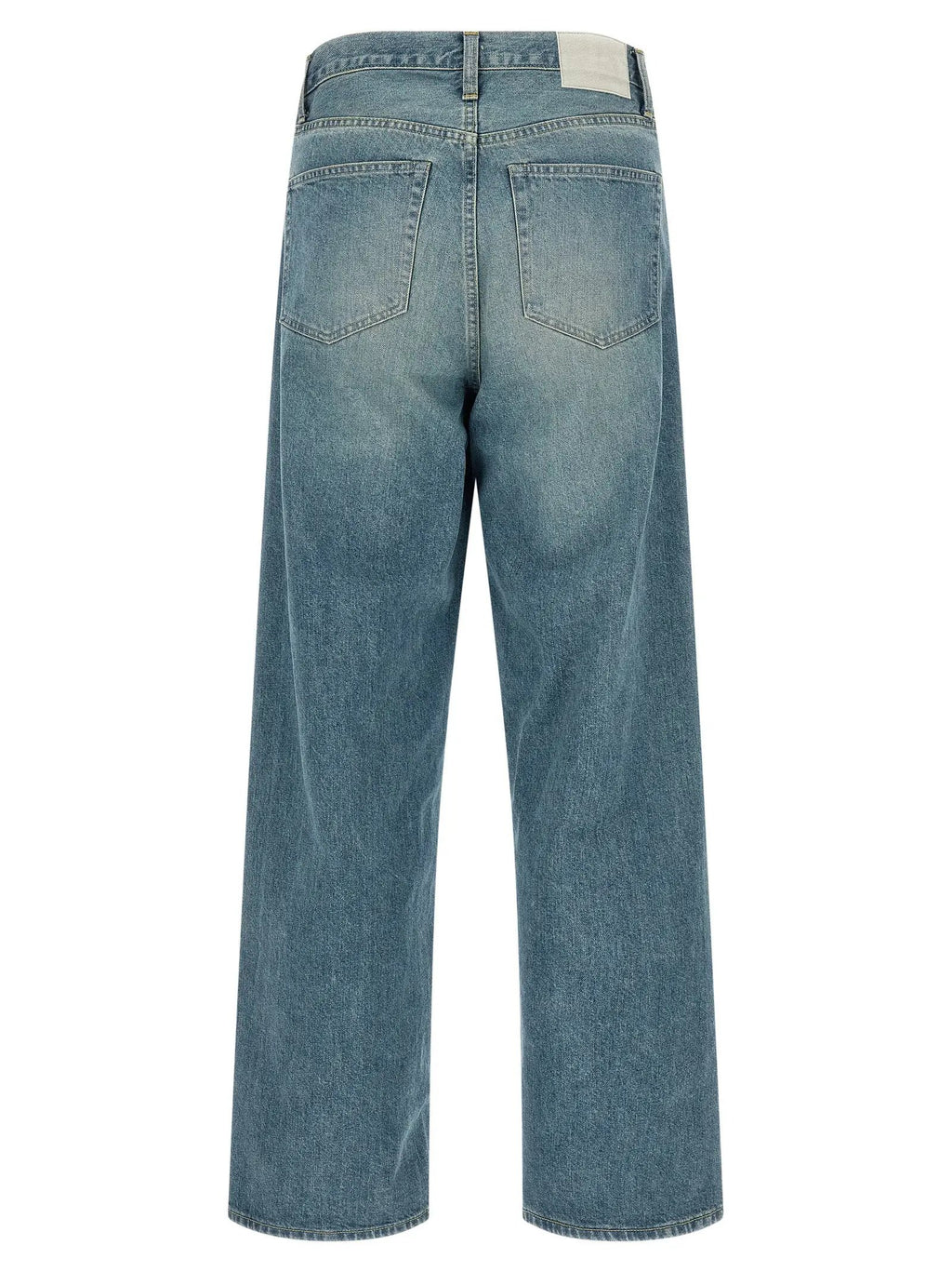 SSSTEIN Blue Cotton Jeans Denim