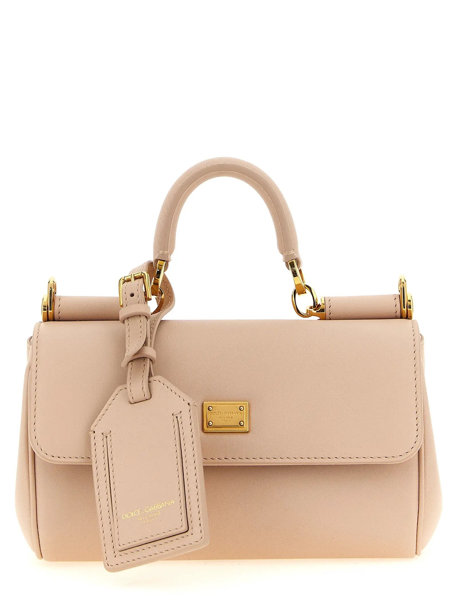 Sac à main Dolce & Gabbana en cuir de veau multicolore