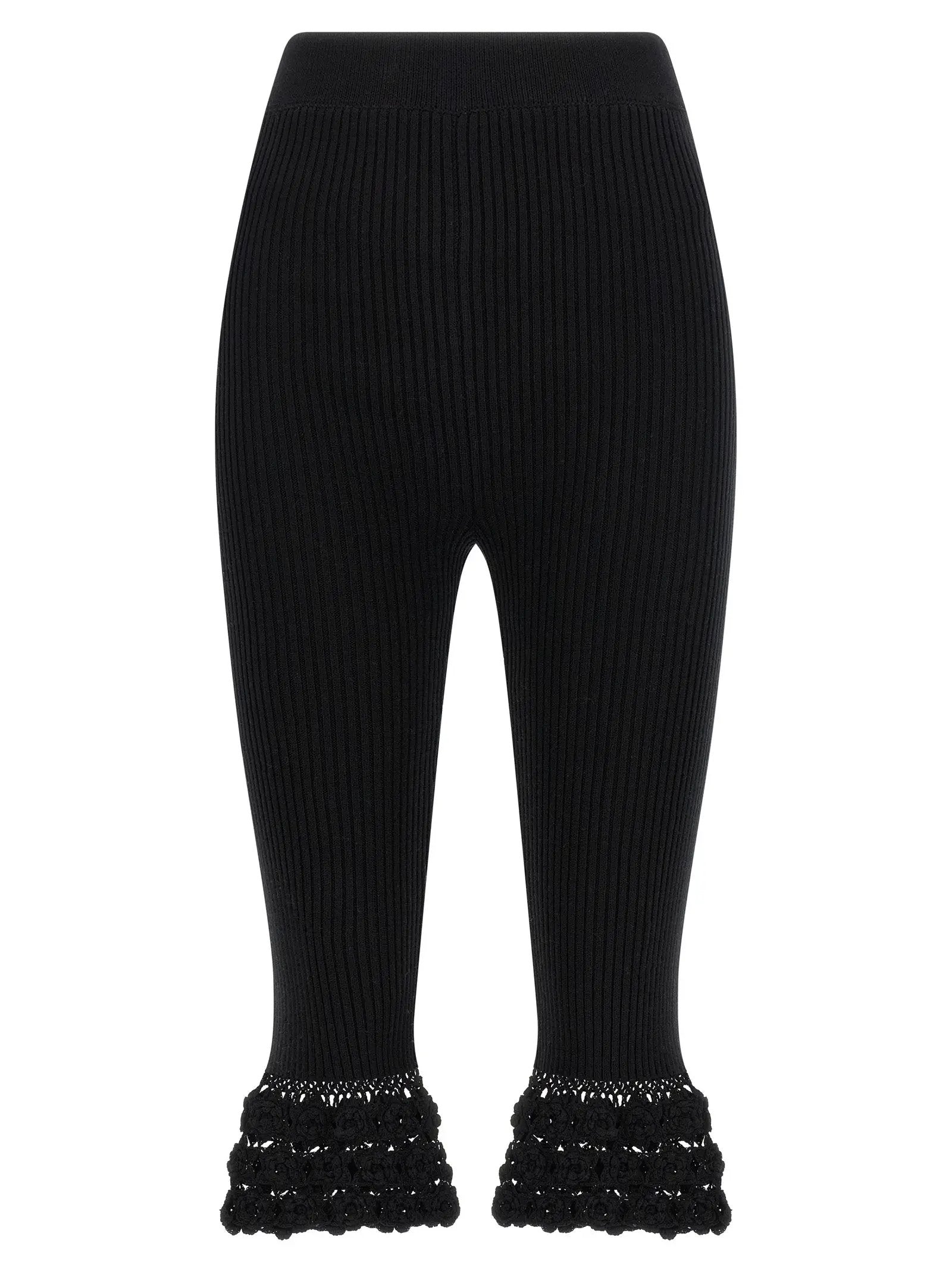 Ganni Black Organic Cotton Casual Pants