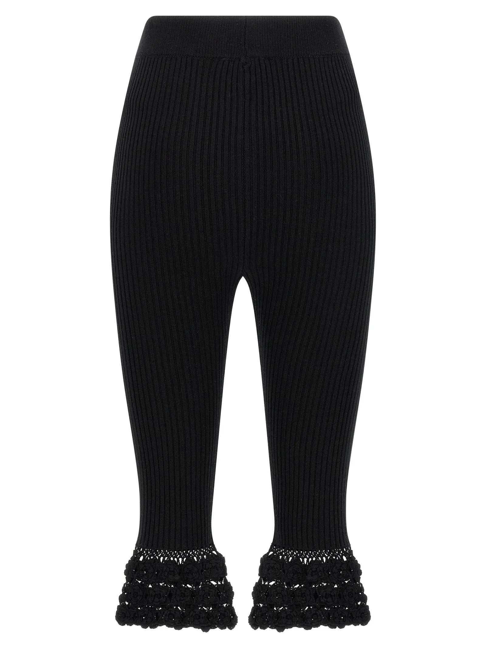 Ganni Black Organic Cotton Casual Pants