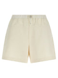 Moncler White Polyester Bermuda Shorts
