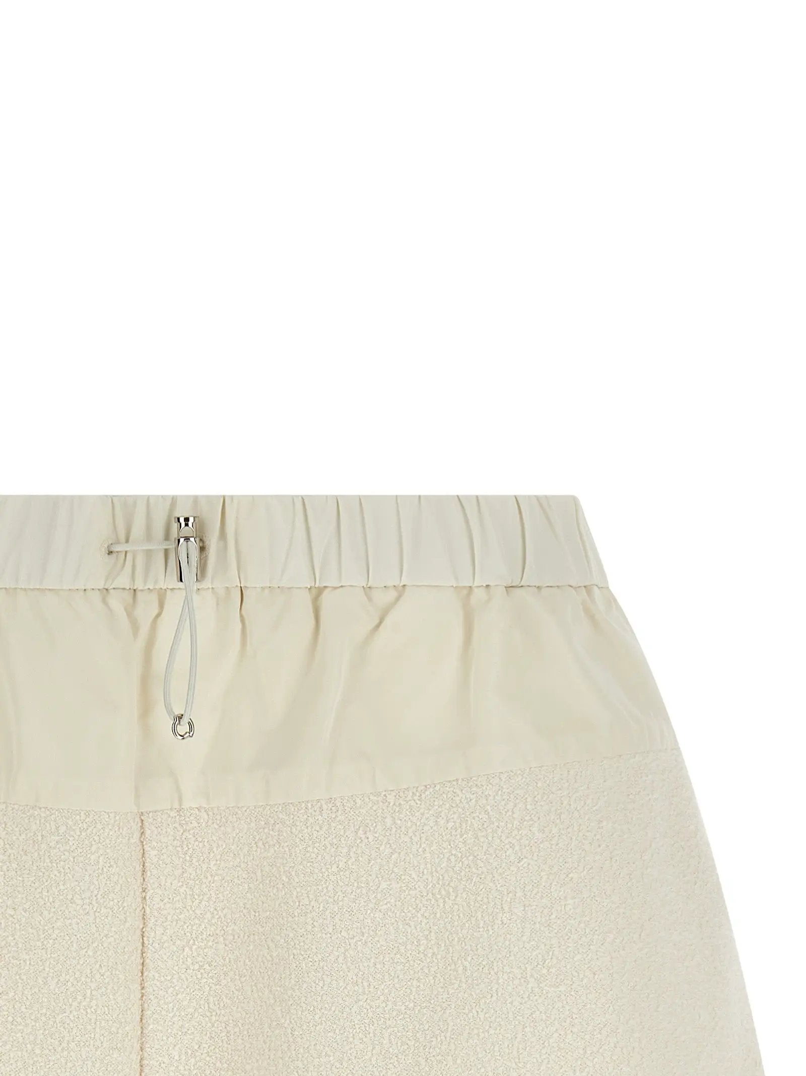 Moncler White Polyester Bermuda Shorts