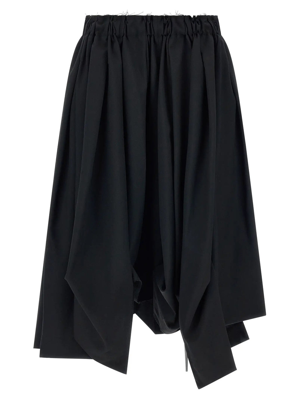 Comme Des Garçons Black Wool Bermuda Shorts