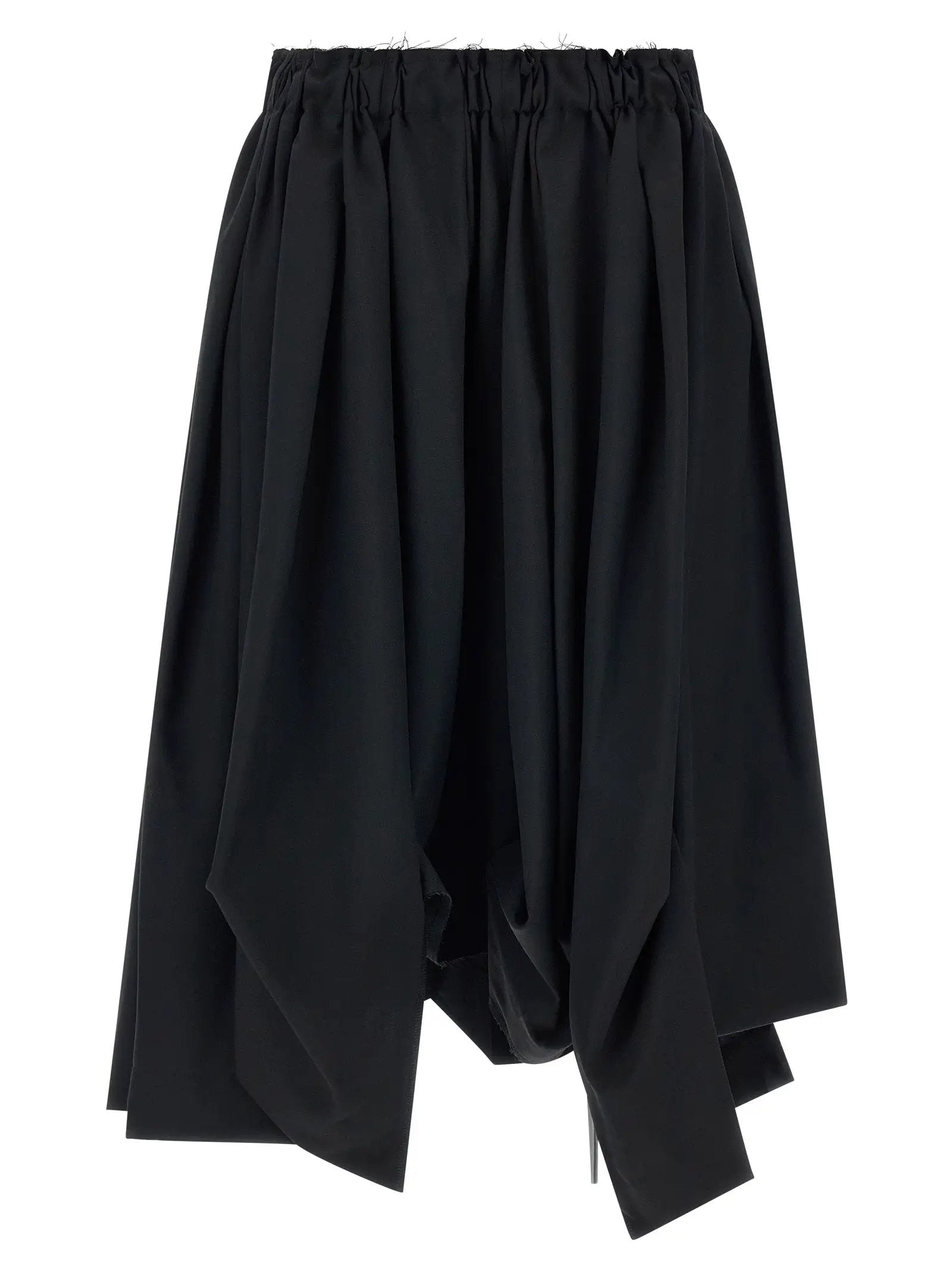 Comme Des Garçons Black Wool Bermuda Shorts