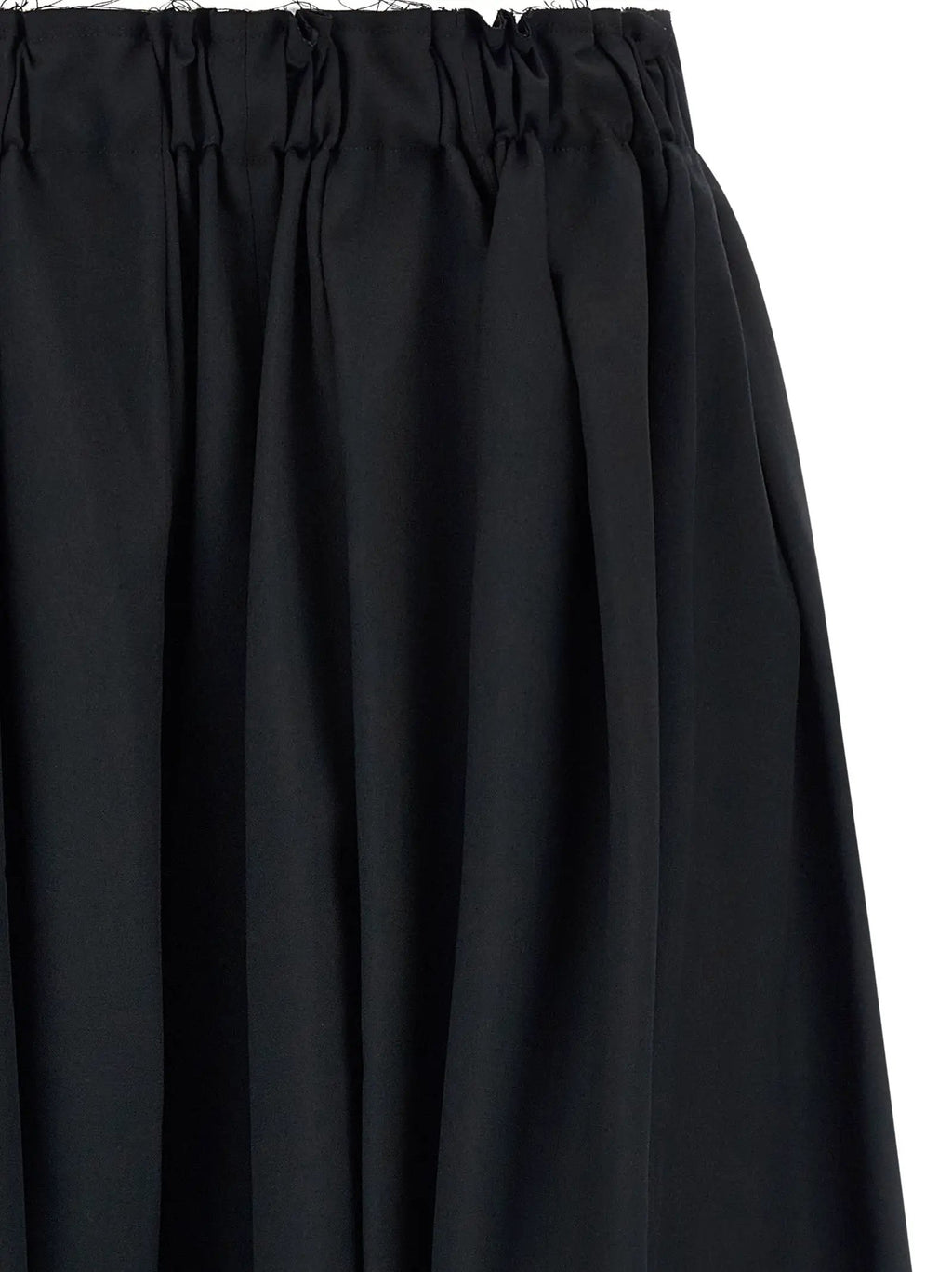 Comme Des Garçons Black Wool Bermuda Shorts