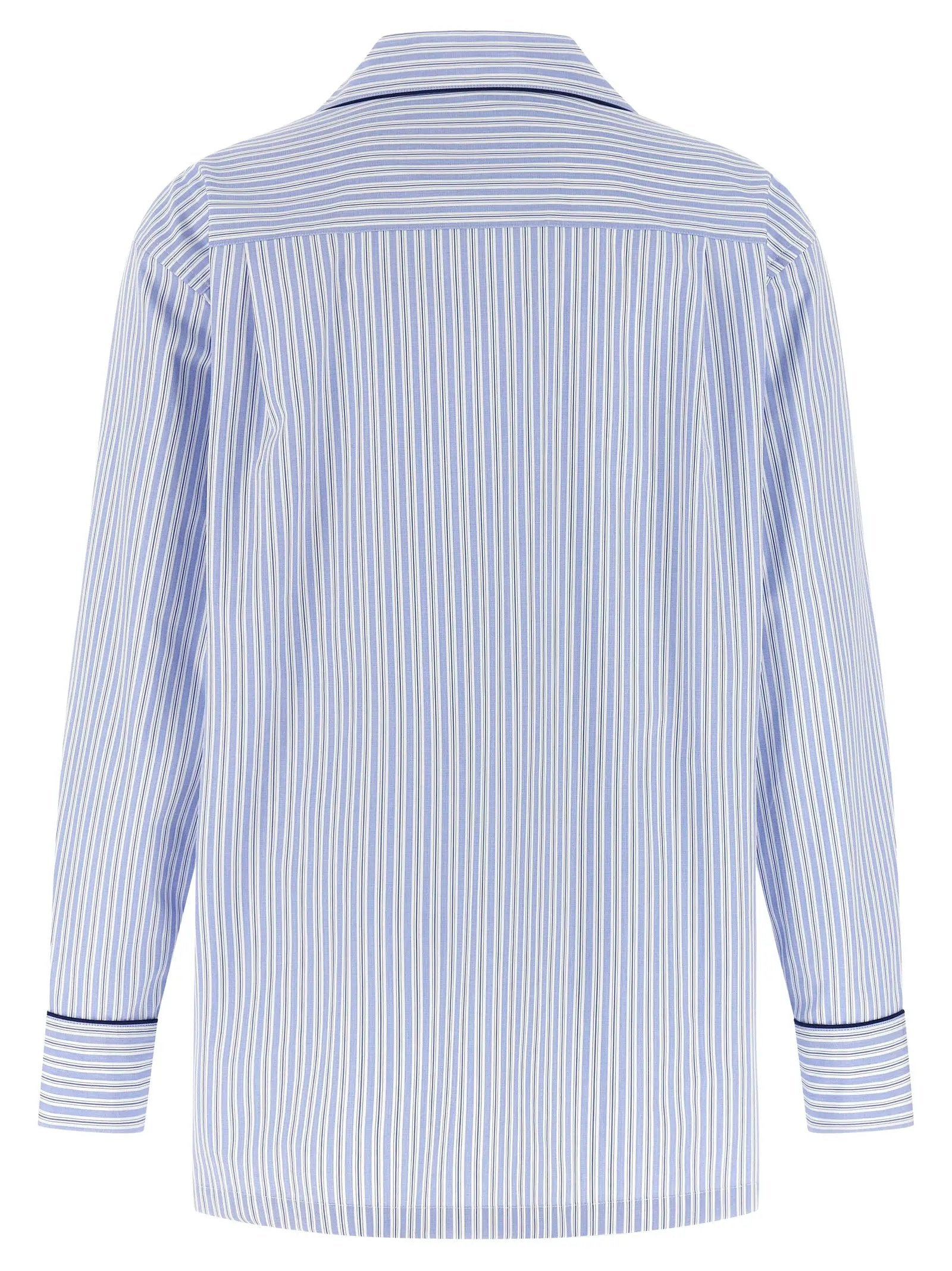 Dolce & Gabbana Blue Cotton Blouse